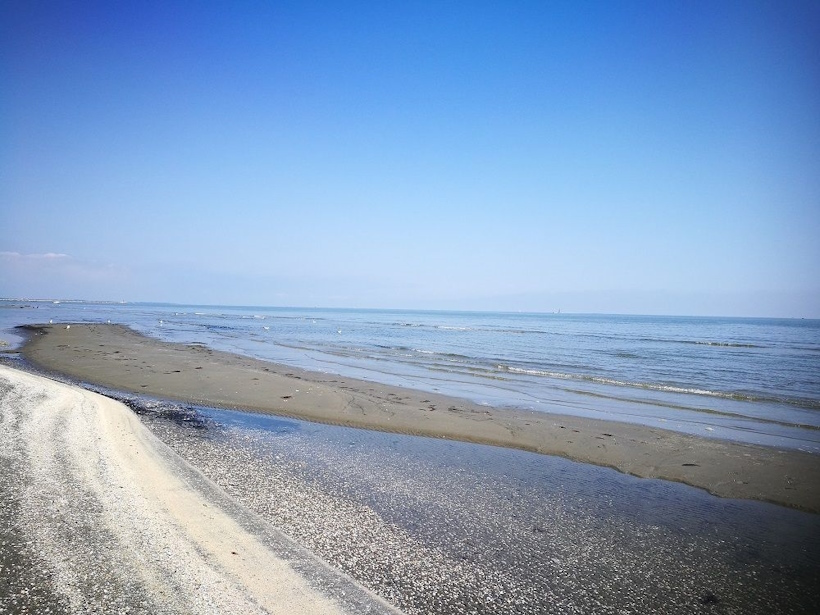 Boccasette, spiaggia e paesaggi del Delta del Po in provincia di Rovigo.