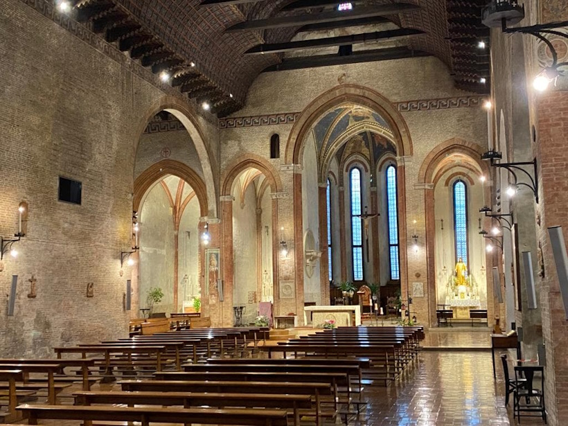 Chiesa di San Francesco a Treviso. Seminari e corsi Reiki vicino Treviso a Dolo Venezia.