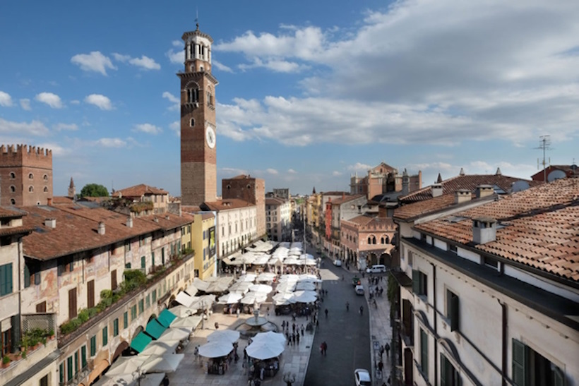 Panorama di Verona dalla Torre dei Lamberti. Reiki e crescita personale vicino Verona.