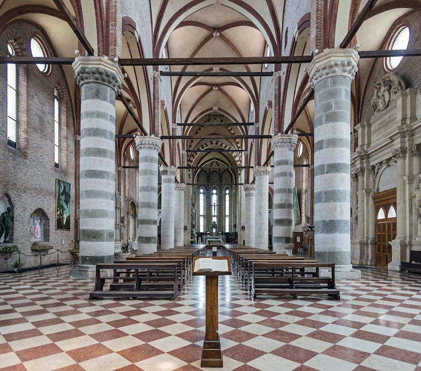 La Chiesa di San Lorenzo a Vicenza, importante esempio di architettura gotica.