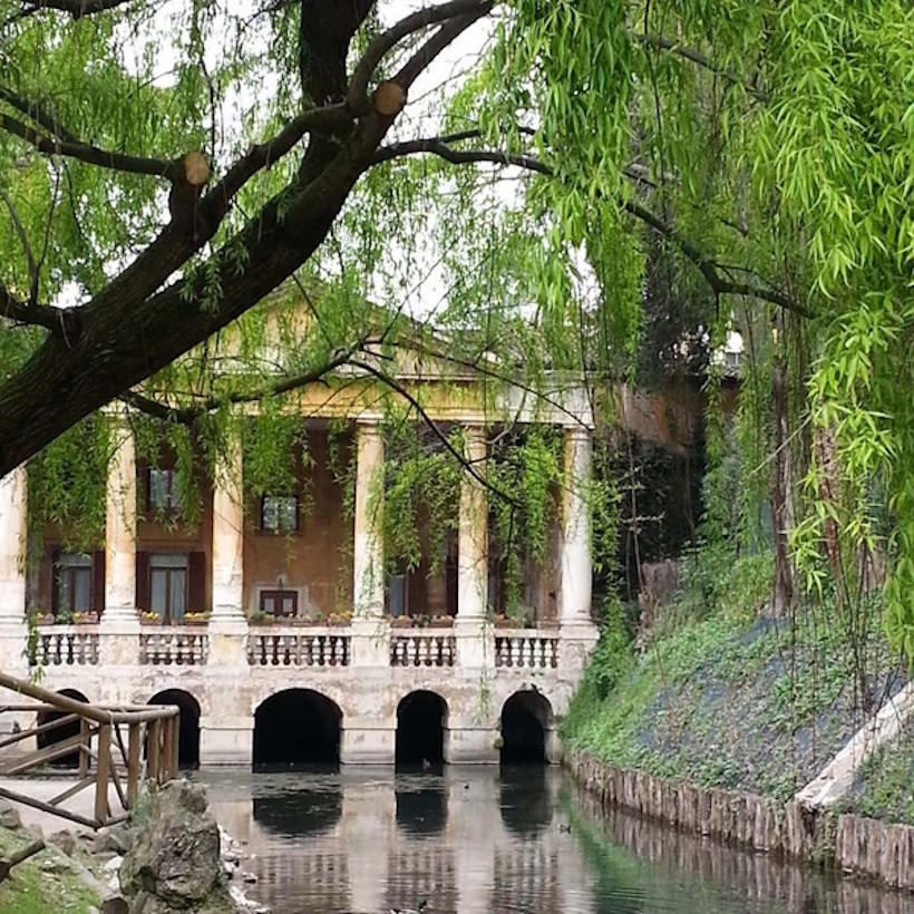 I Giardini Salvi nel centro storico di Vicenza.
