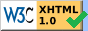 Valid XHTML 1.0 Transitional